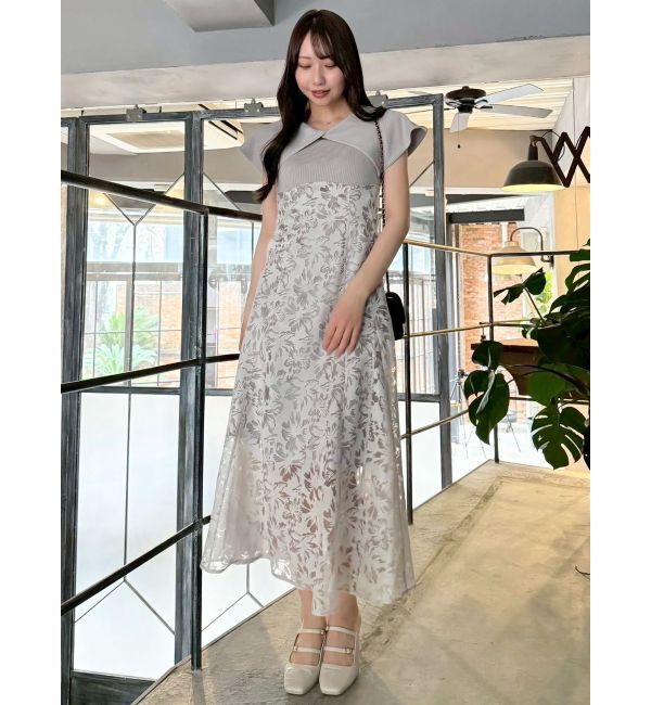 dazzlin「オパールフラワーコルセットワンピース」|ワンピース|