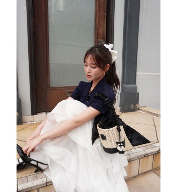 dazzlin「ランダムタックバルーンスカート」|スカート|