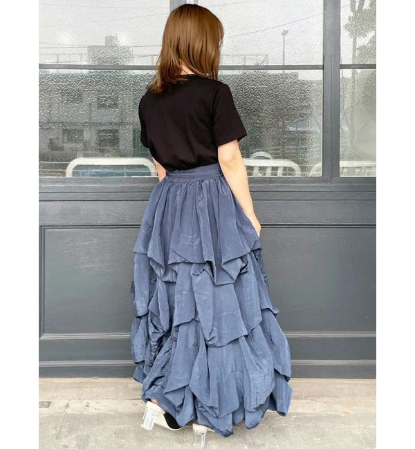 dazzlin「ランダムタックバルーンスカート」|スカート|