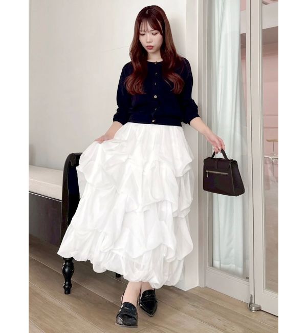 dazzlin「ランダムタックバルーンスカート」|スカート|
