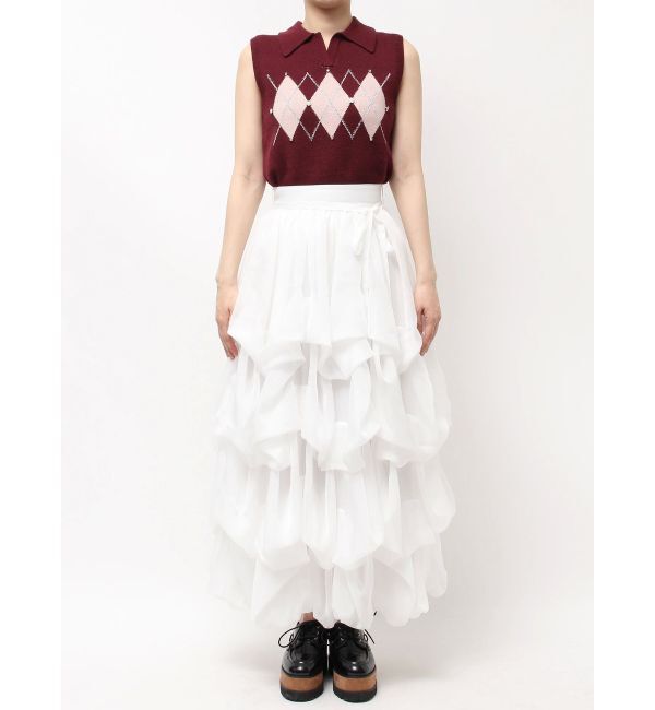 dazzlin「ランダムタックバルーンスカート」|スカート|