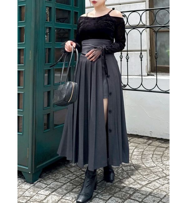 dazzlin「パンツレイヤードプリーツスカート」|スカート|