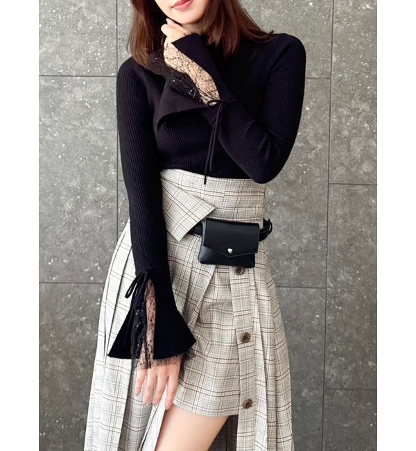 dazzlin「パンツレイヤードプリーツスカート」|スカート|