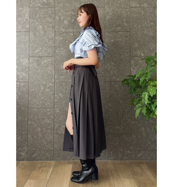 dazzlin「パンツレイヤードプリーツスカート」|スカート|