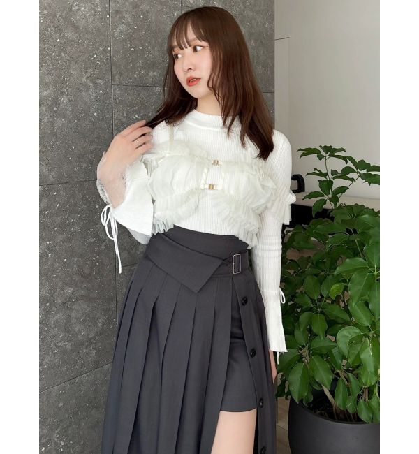 dazzlin「パンツレイヤードプリーツスカート」|スカート|