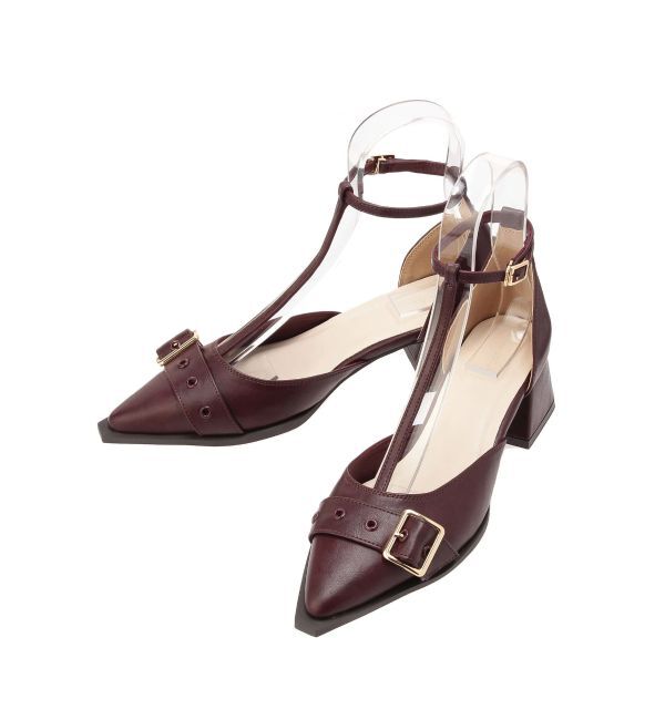 dazzlin「Tストラップベルトパンプス」|パンプス|