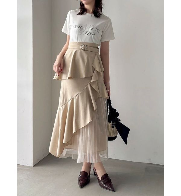 dazzlin「アシメプリーツマーメイドスカート」|スカート|