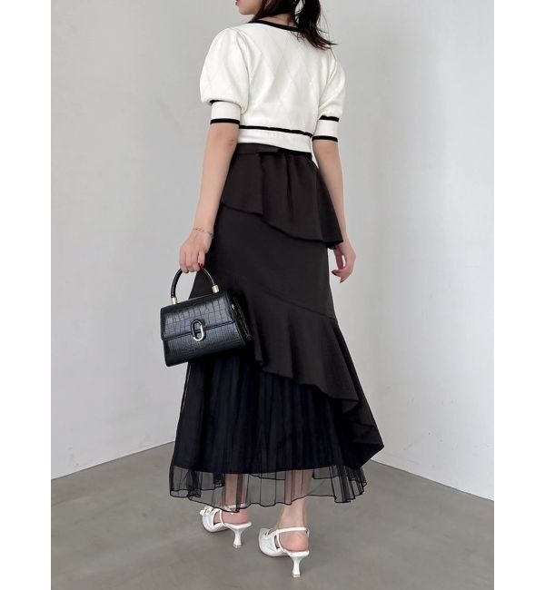 dazzlin「アシメプリーツマーメイドスカート」|スカート|