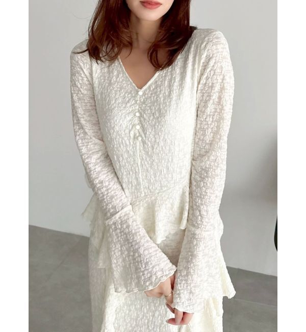 dazzlin「アシメフリルレースワンピース」|ワンピース|