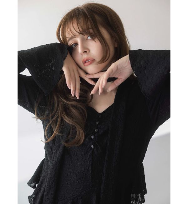 dazzlin「アシメフリルレースワンピース」|ワンピース|