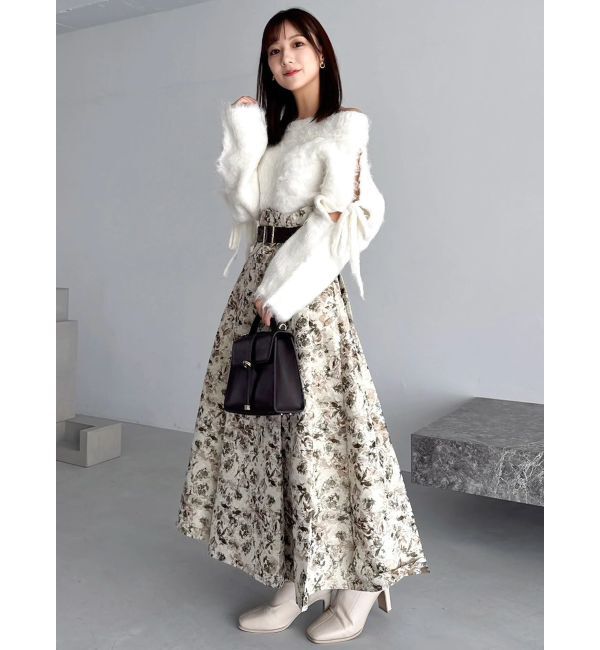 dazzlin「ルミナスカラーオフショルニット」|ニット・セーター|