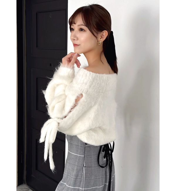 dazzlin「ルミナスカラーオフショルニット」|ニット・セーター|