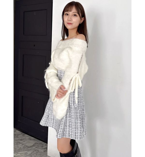 dazzlin「ルミナスカラーオフショルニット」|ニット・セーター|