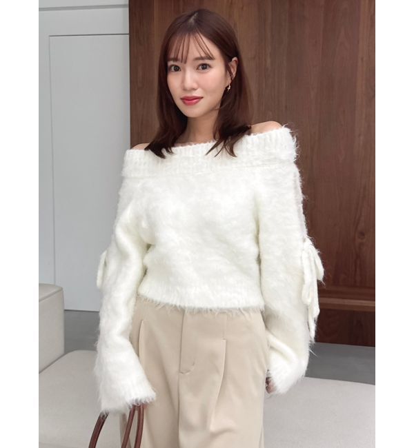 dazzlin「ルミナスカラーオフショルニット」|ニット・セーター|