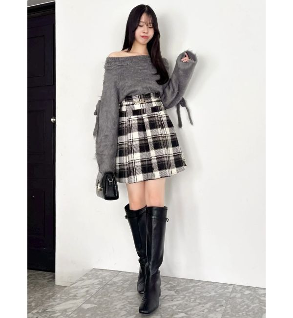 dazzlin「ルミナスカラーオフショルニット」|ニット・セーター|