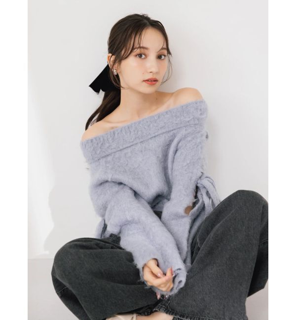 dazzlin「ルミナスカラーオフショルニット」|ニット・セーター|