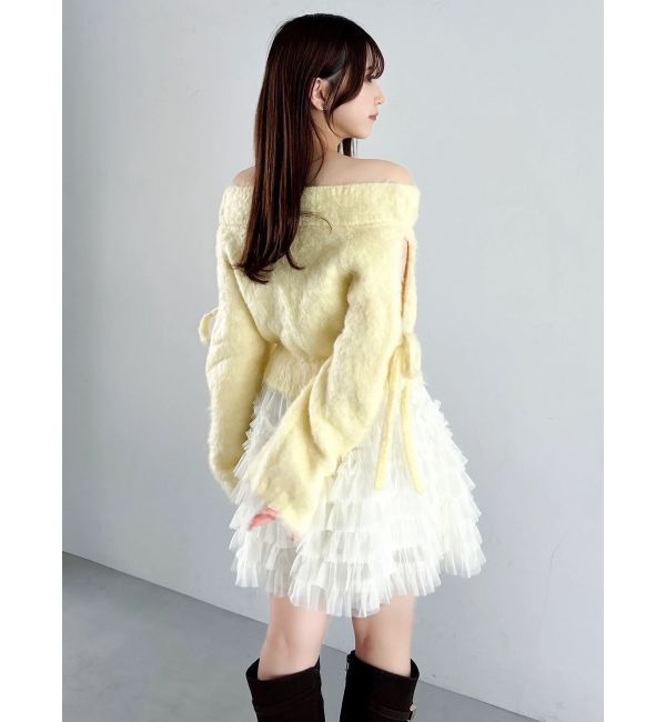 dazzlin「ルミナスカラーオフショルニット」|ニット・セーター|