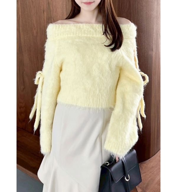 dazzlin「ルミナスカラーオフショルニット」|ニット・セーター|