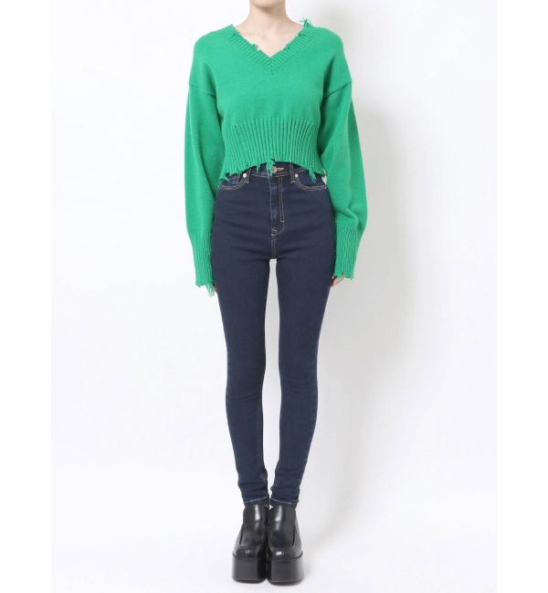 EMODA「【ELDER】NUDEジャストウエストデニム」|デニム|