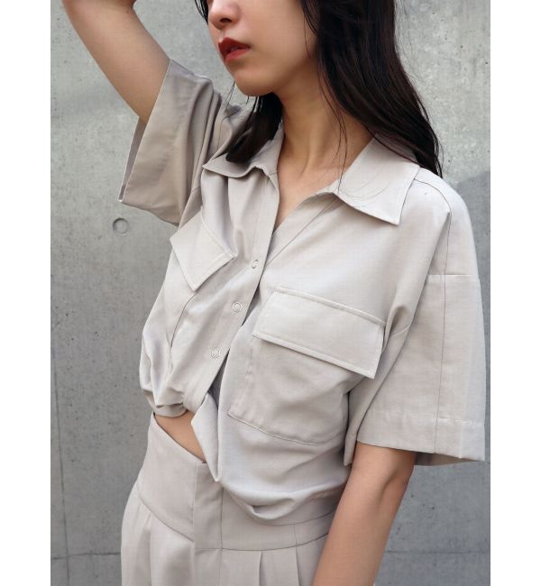 EMODA「ツイストショートシャツ」|シャツ・ブラウス|