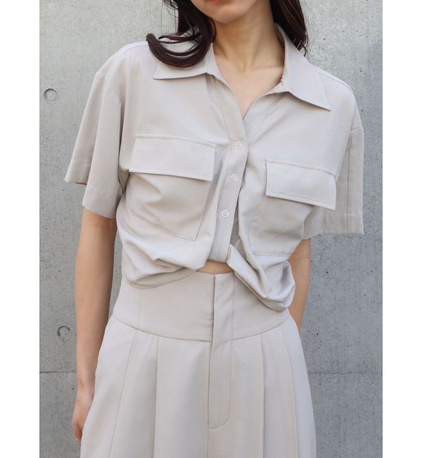 EMODA「ツイストショートシャツ」|シャツ・ブラウス|