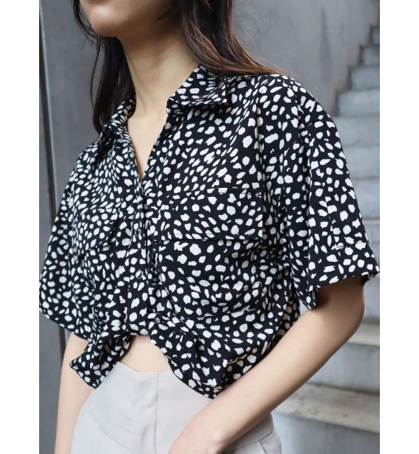 EMODA「ツイストショートシャツ」|シャツ・ブラウス|