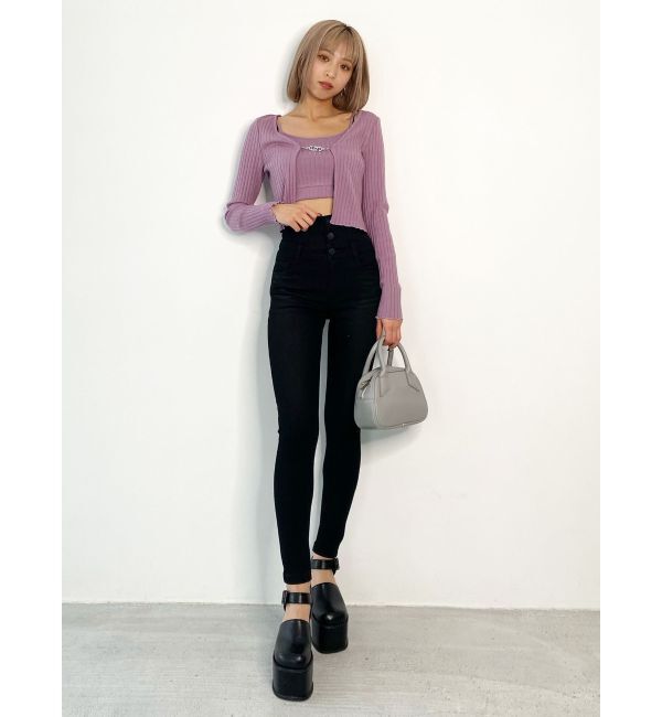 EMODA「【ELDER】SYMハイウエストデニム」|デニム|