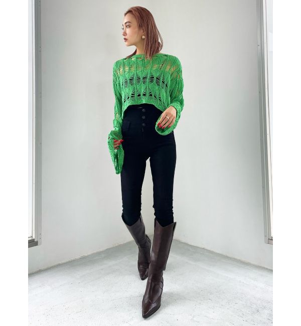 EMODA「【ELDER】SYMハイウエストデニム」|デニム|