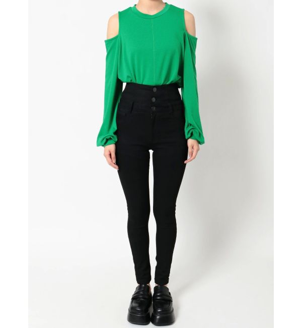 EMODA「【ELDER】SYMハイウエストデニム」|デニム|