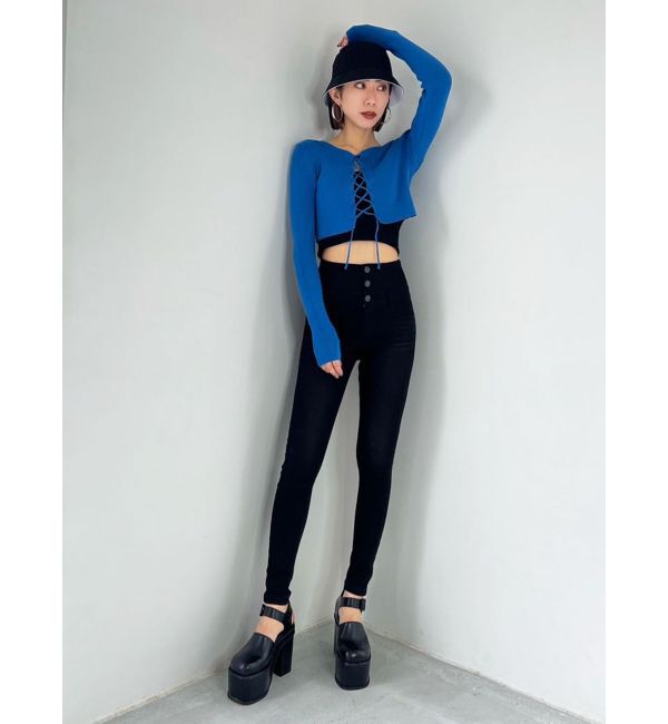 EMODA「【ELDER】SYMハイウエストデニム」|デニム|