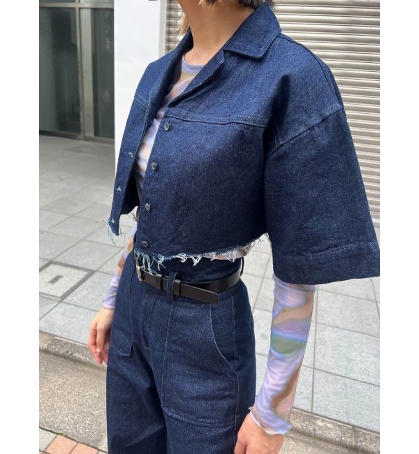 EMODA「ヘムカットオフクロップドシャツ」|シャツ・ブラウス|