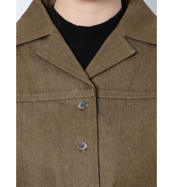 EMODA「ヘムカットオフクロップドシャツ」|シャツ・ブラウス|