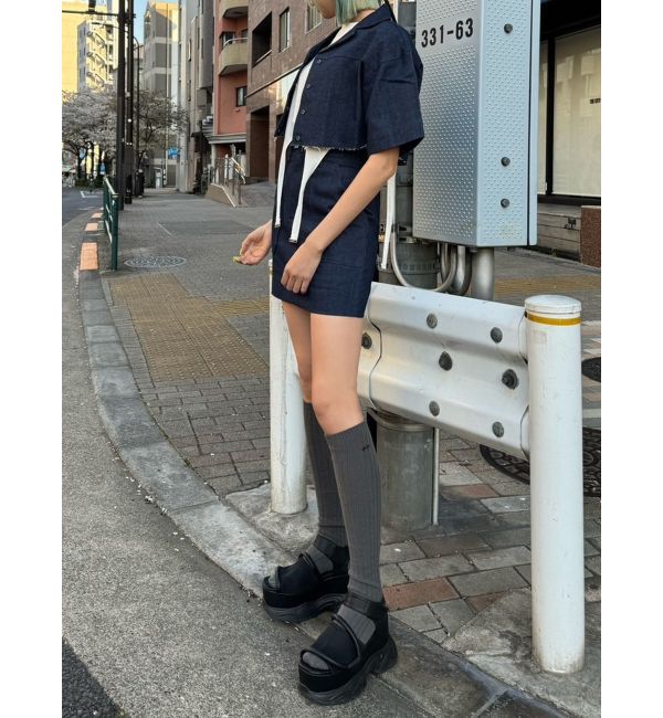 EMODA「アウトポケットミニスカート」|スカート|