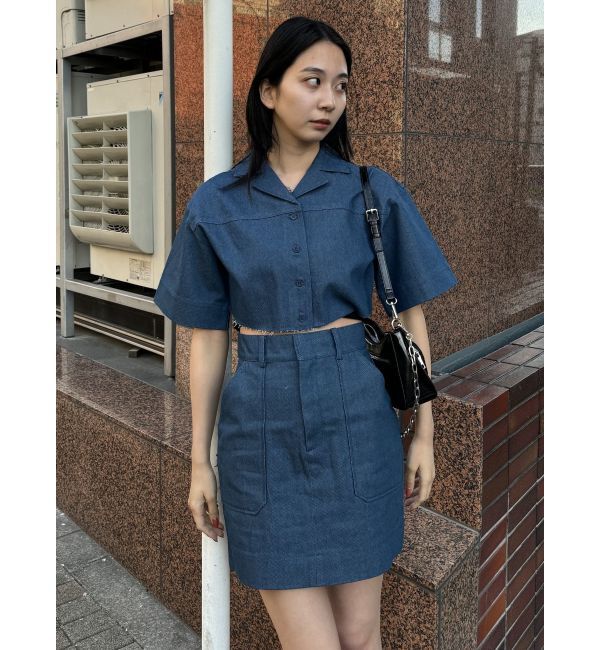 EMODA「アウトポケットミニスカート」|スカート|