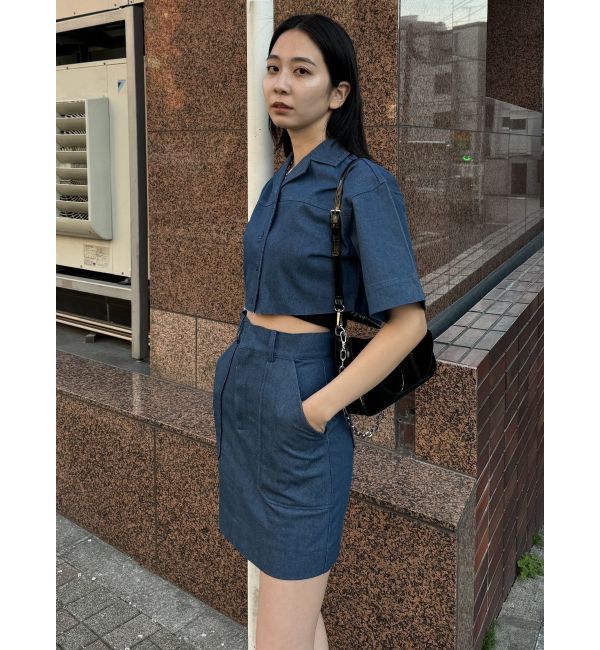 EMODA「アウトポケットミニスカート」|スカート|