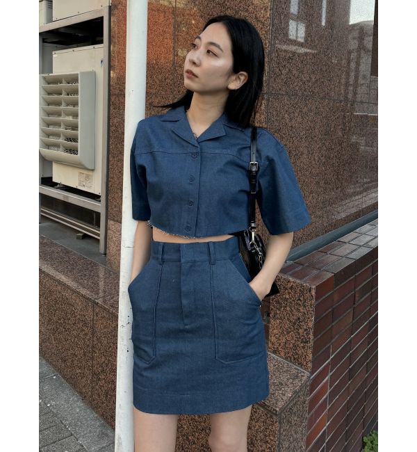 EMODA「アウトポケットミニスカート」|スカート|