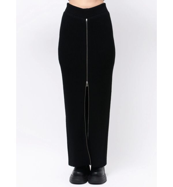 EMODA「ジップマキシリブスカート」|スカート|