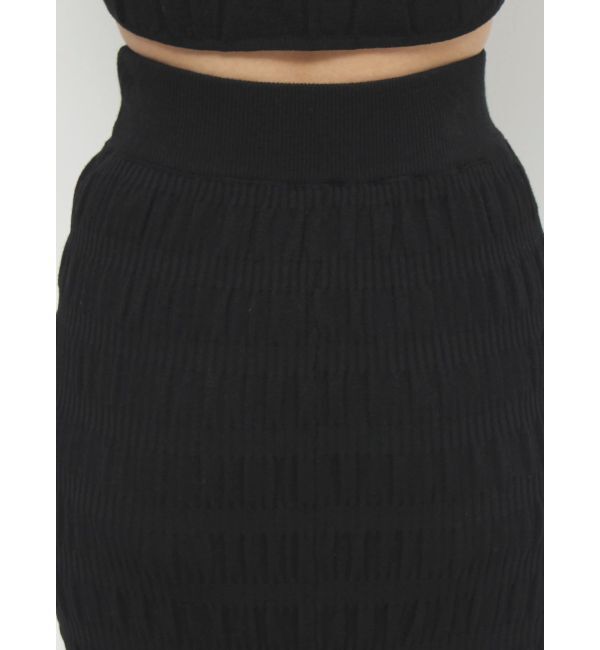 EMODA「シャーリングロングニットスカート」|スカート|