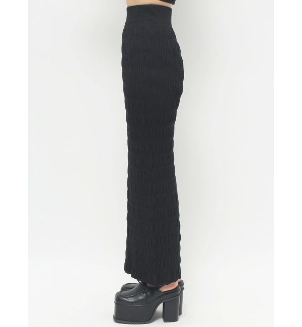 EMODA「シャーリングロングニットスカート」|スカート|