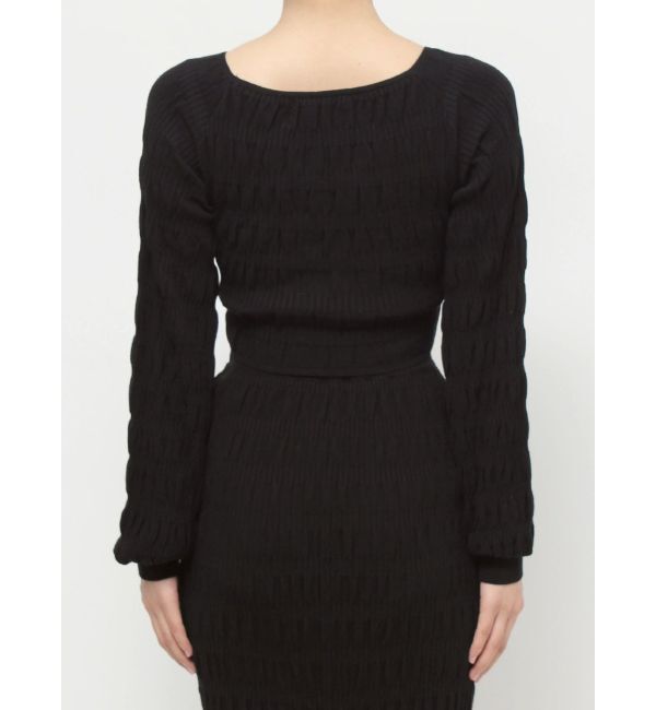 EMODA「シャーリングクロスニット」|ニット・セーター|