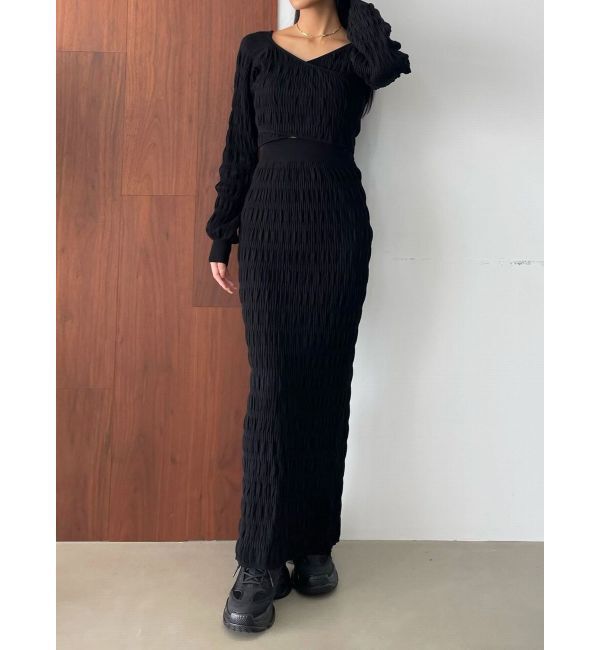 EMODA「シャーリングクロスニット」|ニット・セーター|