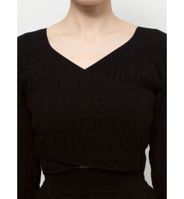 EMODA「シャーリングクロスニット」|ニット・セーター|