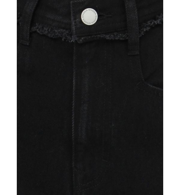 EMODA「ベルトフリンジジャストウエストジーンズ」|デニム|