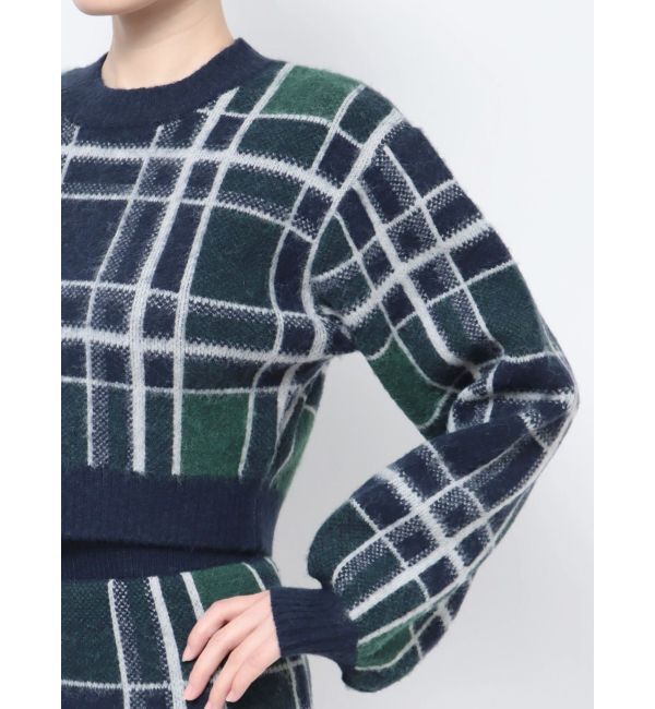 EMODA「ジャガードチェックニット」|ニット・セーター|