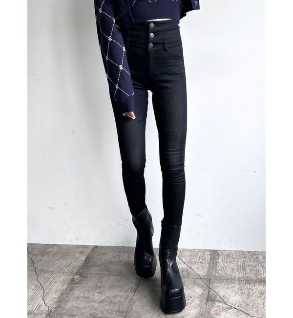 EMODA「【ELDER】SYMハイウエストデニム」|デニム|