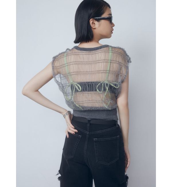 EMODA「シアーチュールニットタンクトップ」|タンクトップ|