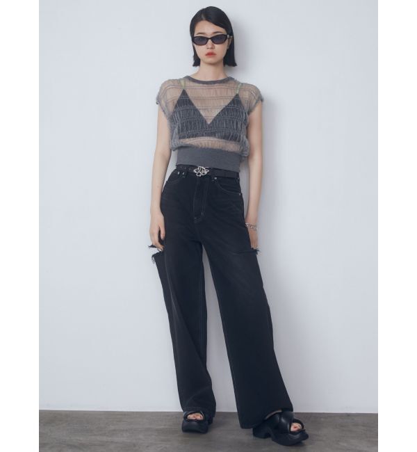 EMODA「シアーチュールニットタンクトップ」|タンクトップ|