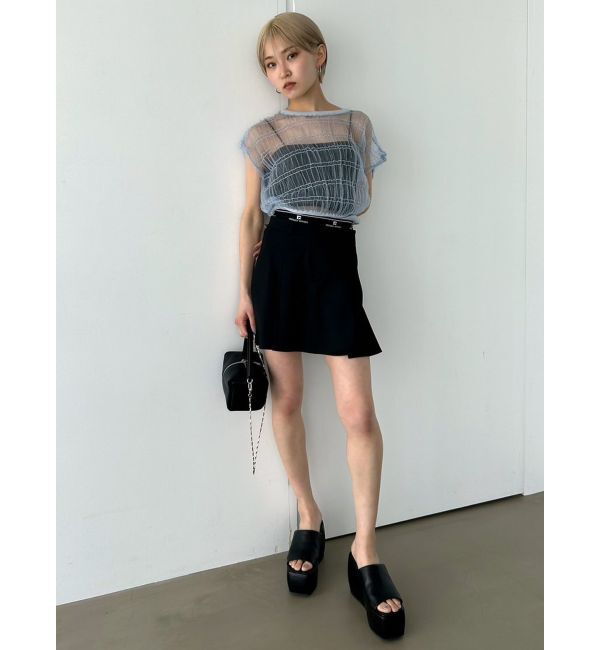 EMODA「シアーチュールニットタンクトップ」|タンクトップ|