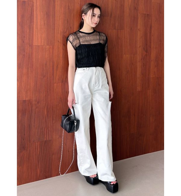 EMODA「シアーチュールニットタンクトップ」|タンクトップ|