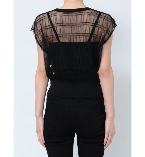 EMODA「シアーチュールニットタンクトップ」|タンクトップ|